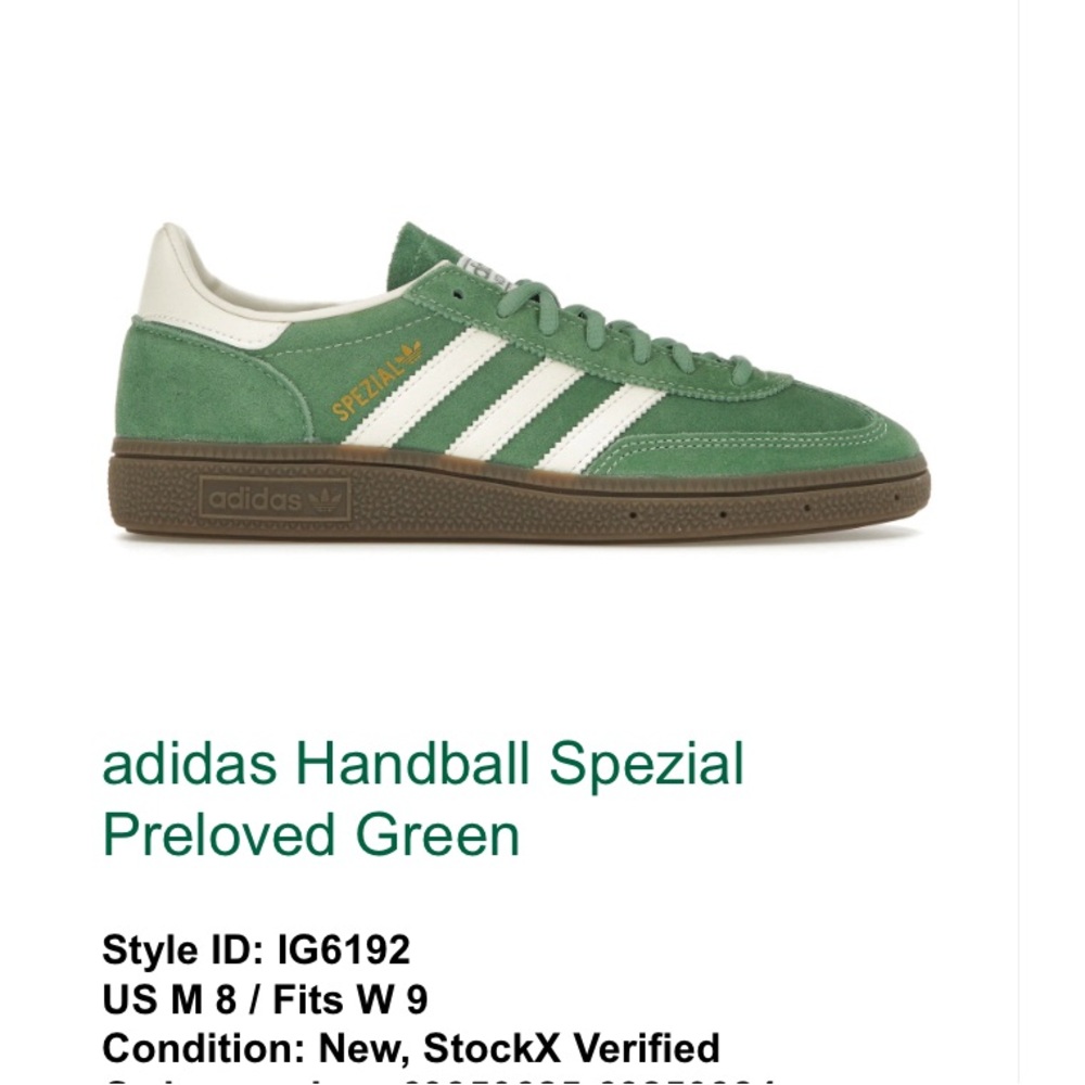Adidas Handball Spezial unisex casual sneakers green